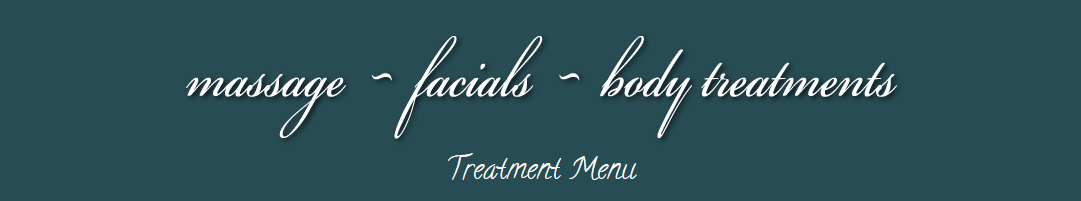 spa treatments and services treatment menu