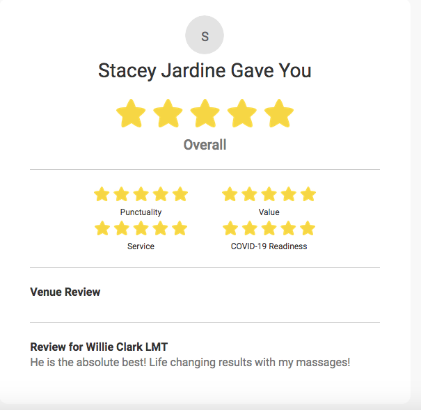 Google review Stacey